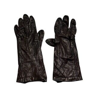 Elegant Black Leather Gloves